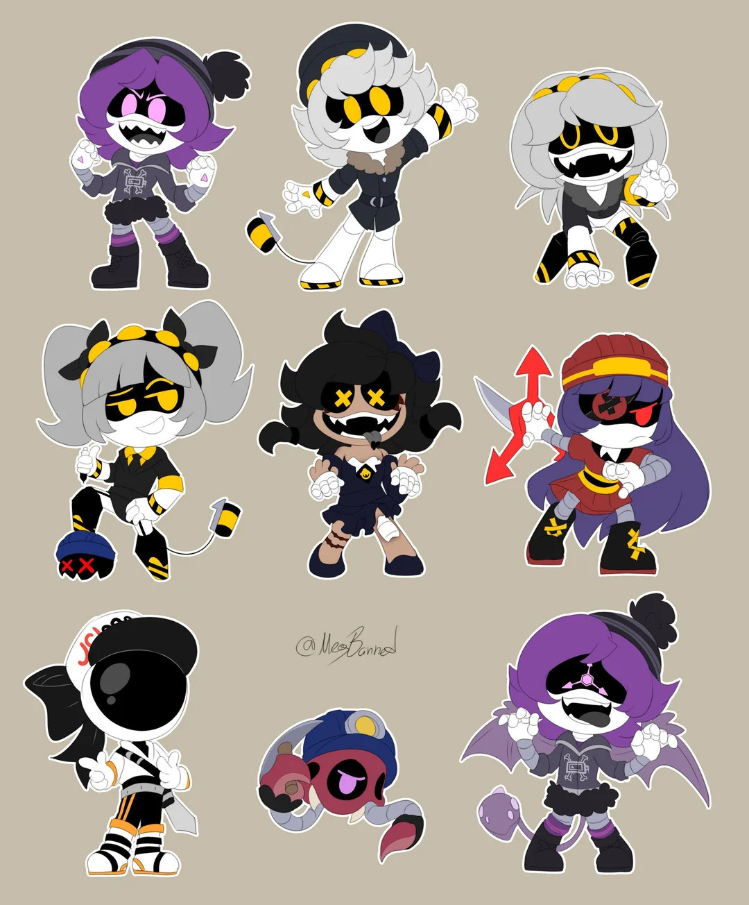 Colección de chibis Murder Drones